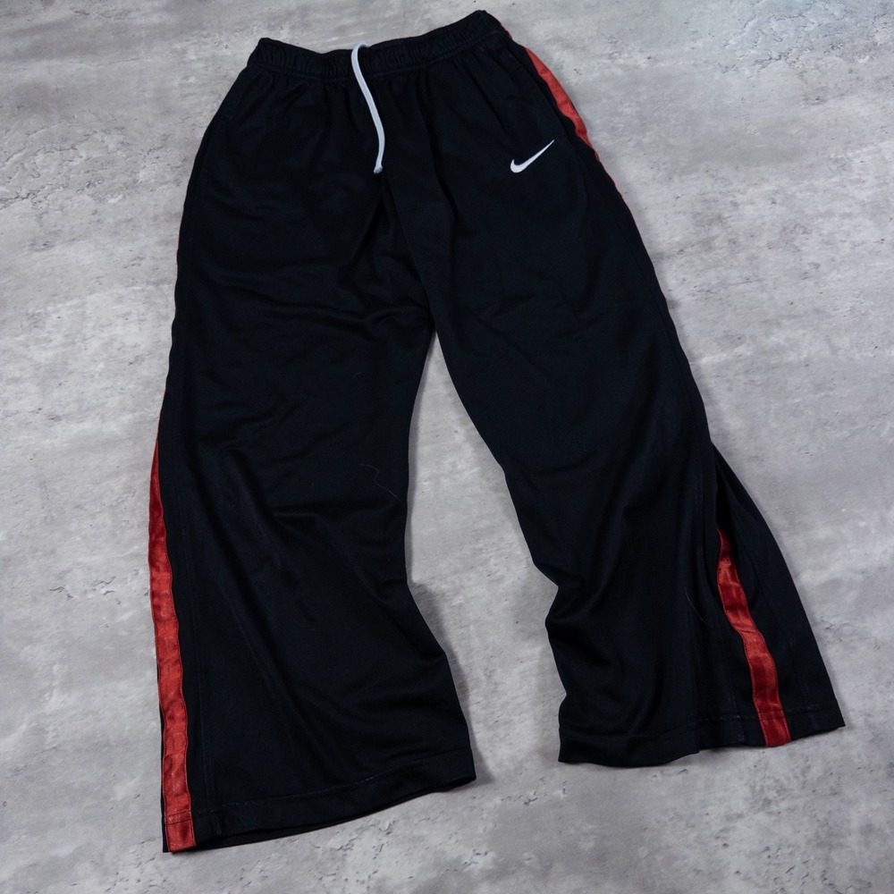 y2k nike track pants baggy striped kids medium